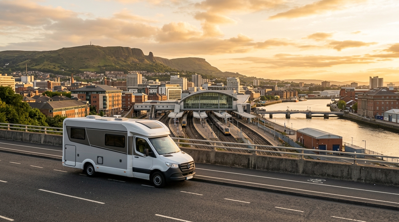 RV Rental Belfast - Lanyon Place Train Station